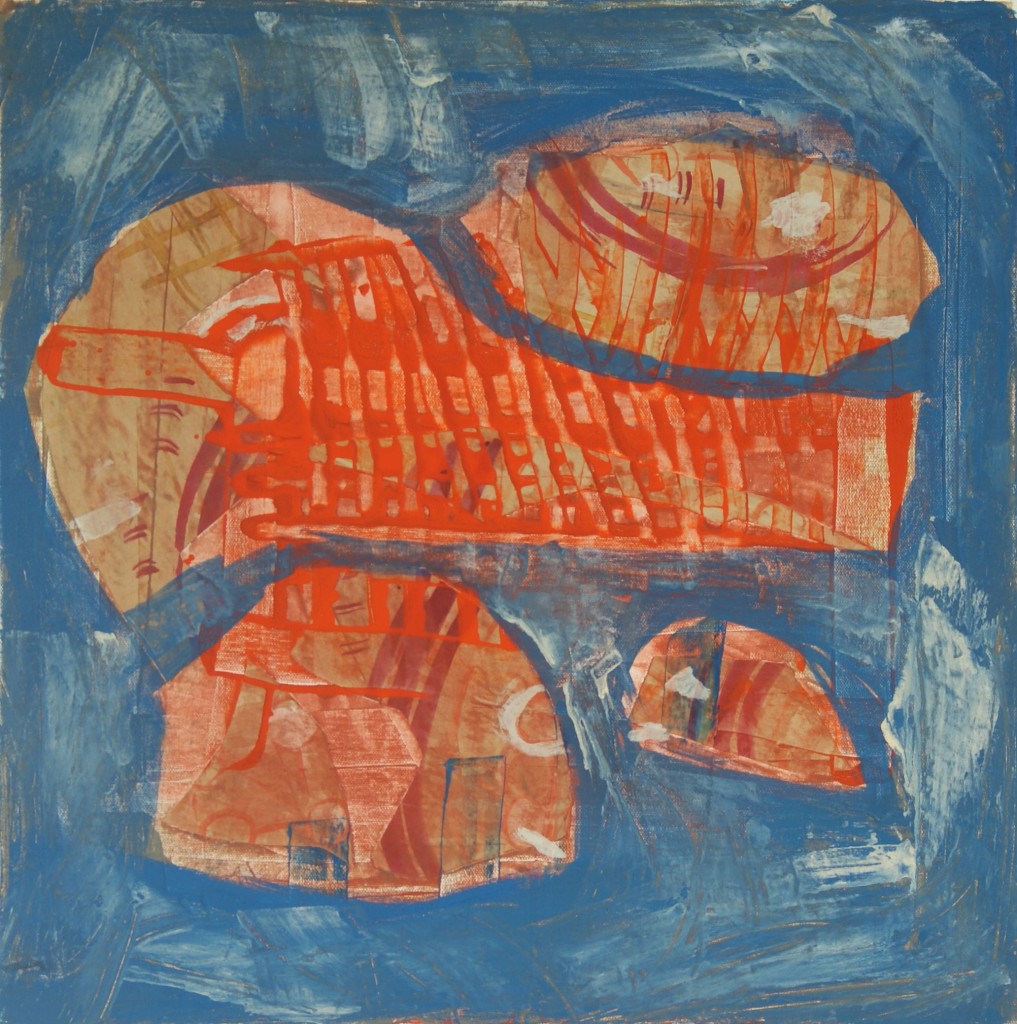 Tiefsee Mischtechnik 50x50cm Christiane  Herold 