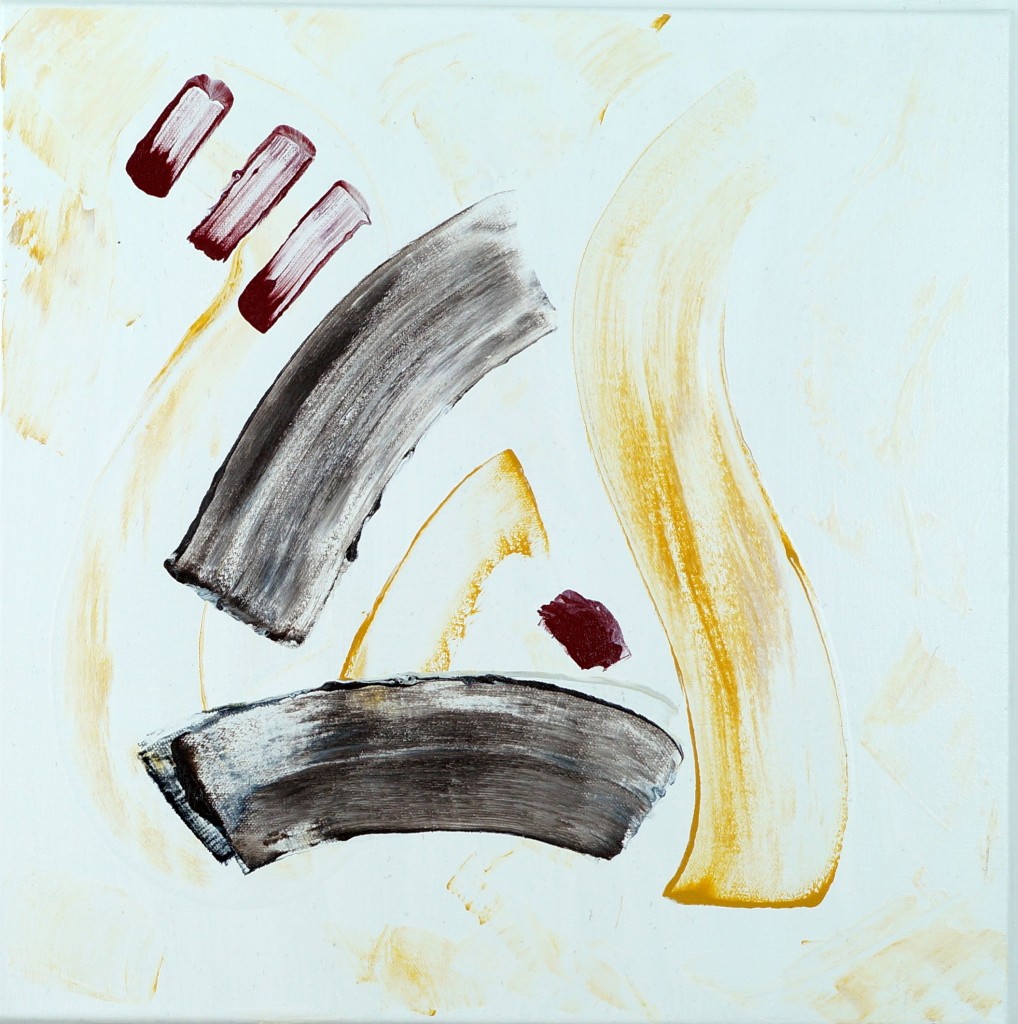 Aus der Serie "Patterns of behavior" Bild 10 Mischtechnik 40x40 cm Christiane Herold