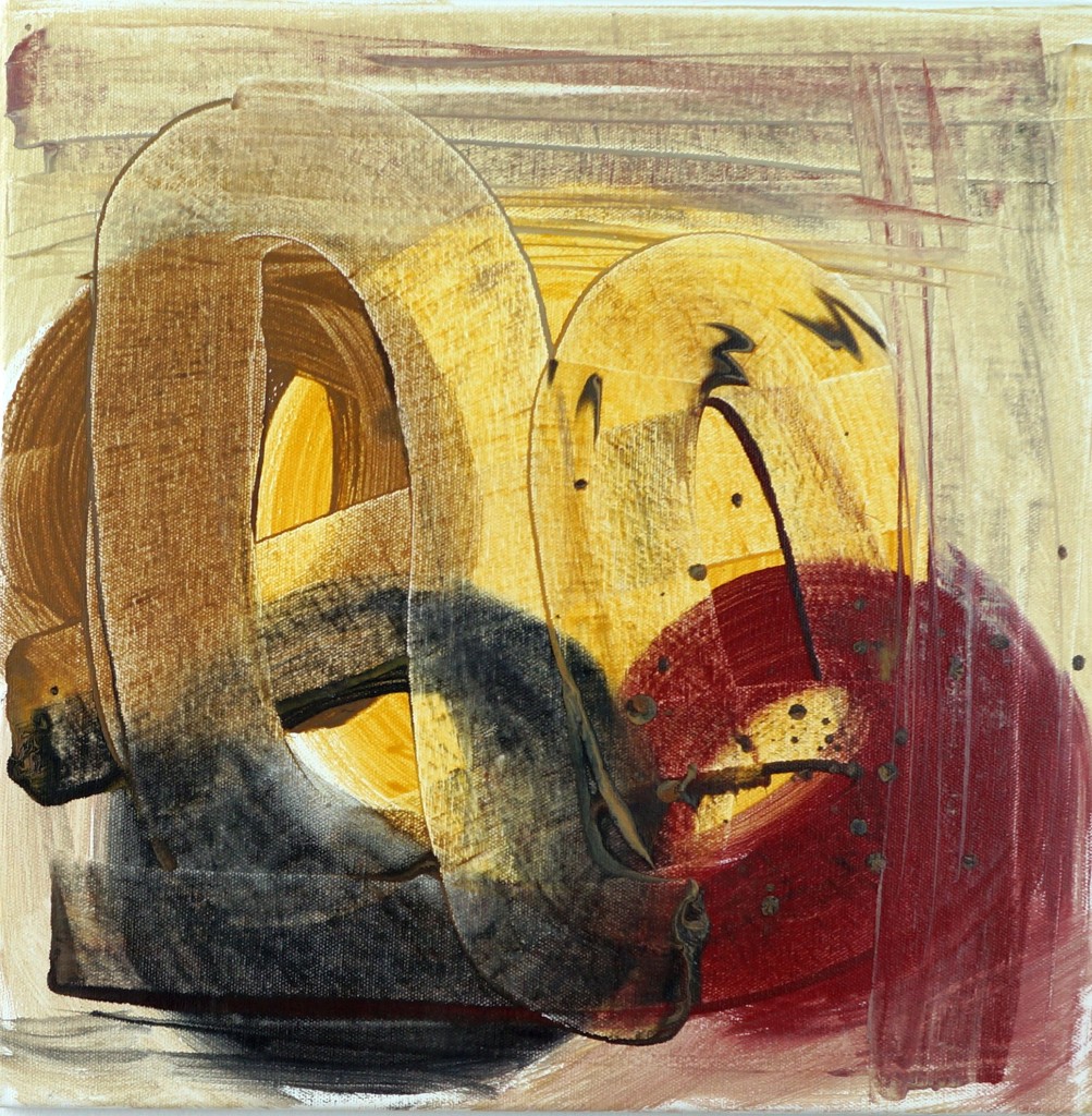 Aus der Serie "Patterns of behavior" Bild 12 Mischtechnik 40x40cm Christiane Herold