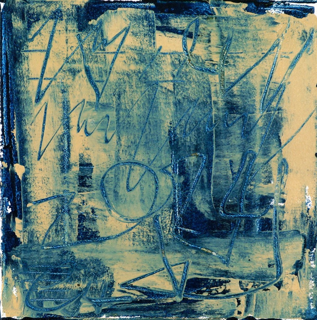 Aus der Serie "Patterns of behavior" Bild 8 Mischtechnik 20x20cm Christiane Herold