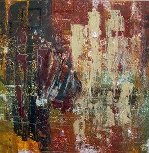 Gretchen und Faust Acryl auf Papier 70x100 gerahmt