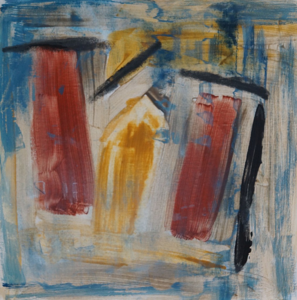 Hochhausgebirge Bild 4 50x50 Acryl auf Leinwand