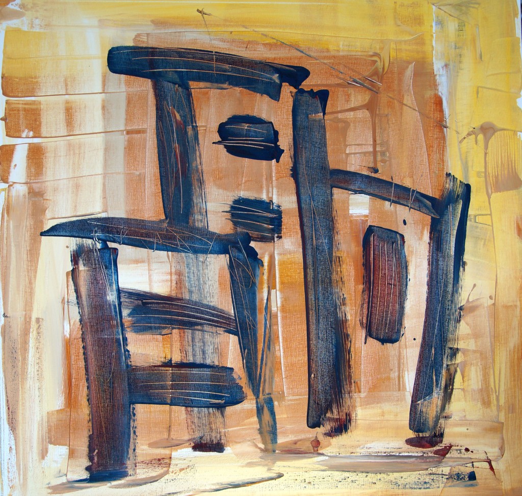Hochhausgebirge Bild 8 80x80 Acryl auf Leinwand