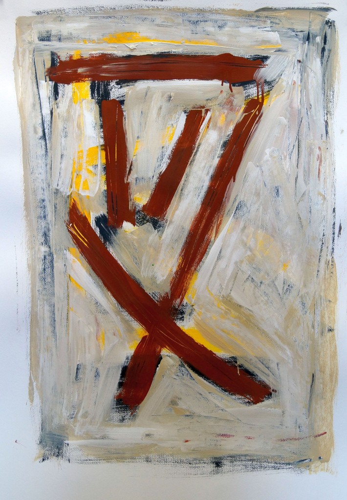 Artefakt 1 Acryl auf Papier 70x100