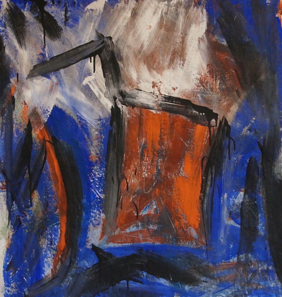 Troja 80x80, Acryl auf Papier